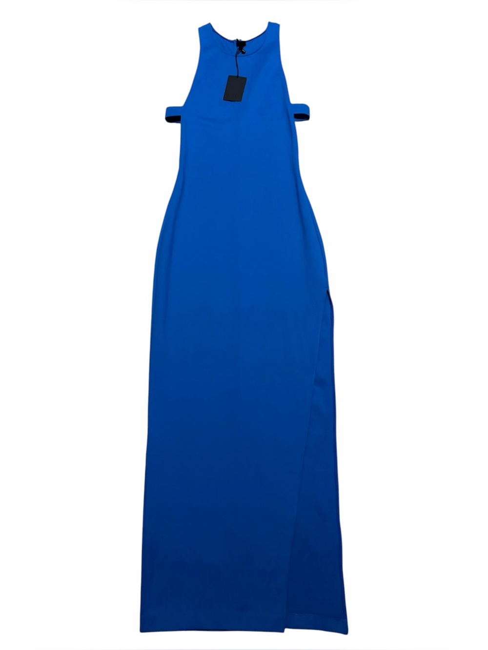 NBD NWT Cobalt Blue Sleeveless Late Night Cut-Out Maxi Gown M - Picture 4 of 16